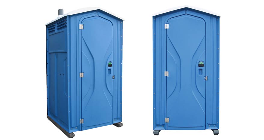 Long-term porta potty units on site in Kalispell, Montana